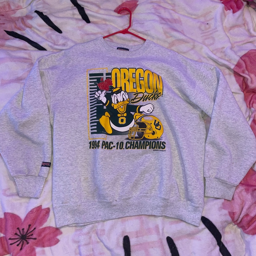 JANSPORT VINTAGE DONALD DUCK XXL Oregon Ducks Sweater Grey